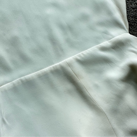 Sarah Seven Kir Wedding Dress Short Sleeve Open Back Train Size 16 Tailored - Picture 9 of 16